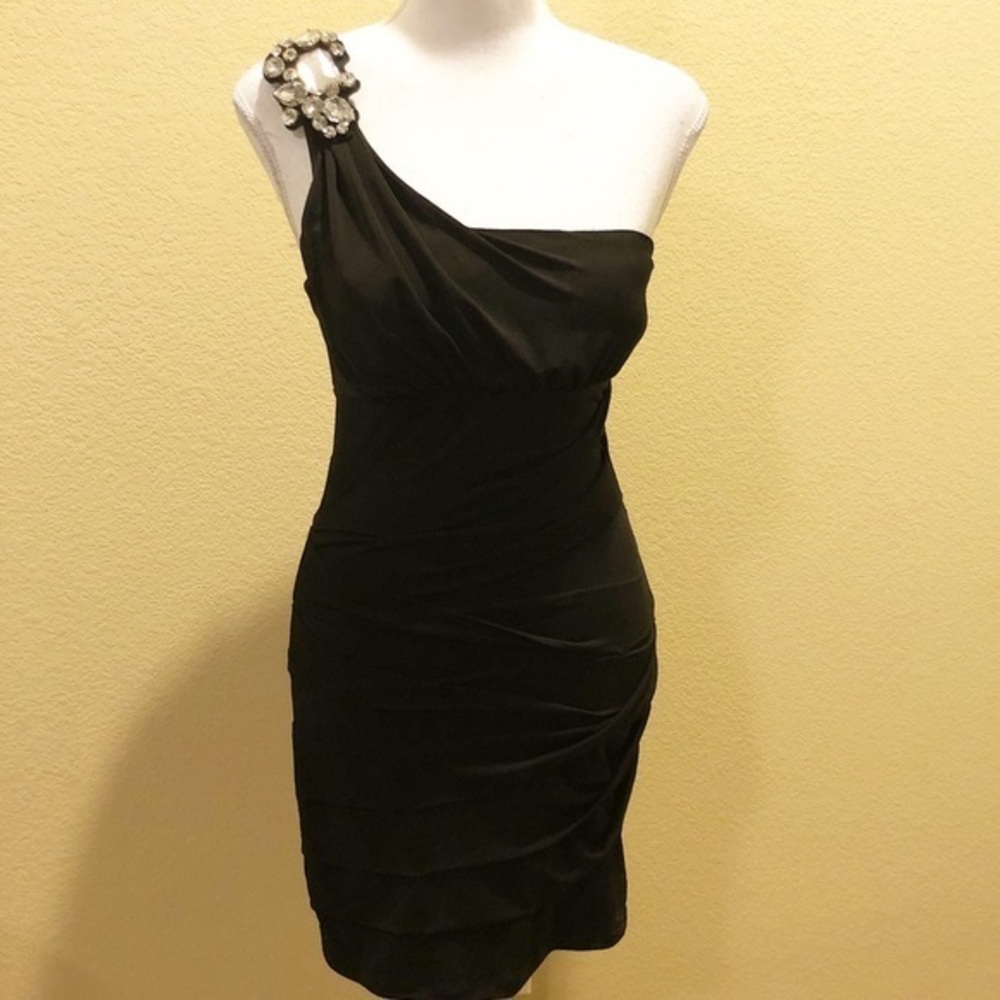 Black one strap dress